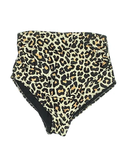 Pre-owned Unbranded Swimsuit Bottoms In Gold
