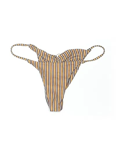 Pre-owned Unbranded Swimsuit Bottoms In Gold