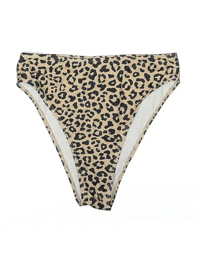 Pre-owned Unbranded Swimsuit Bottoms In Gold