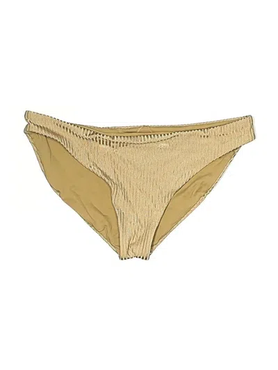 Pre-owned Unbranded Swimsuit Bottoms In Gold