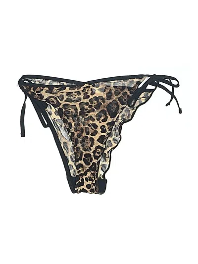 Pre-owned Unbranded Swimsuit Bottoms In Gold