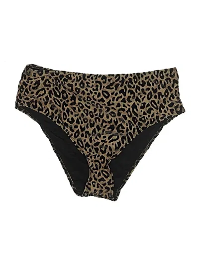 Pre-owned Unbranded Swimsuit Bottoms In Gold