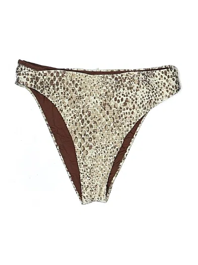 Pre-owned Unbranded Swimsuit Bottoms In Gold