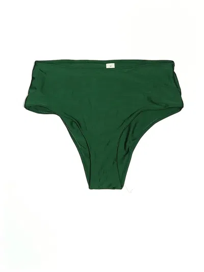 Pre-owned Unbranded Swimsuit Bottoms In Green