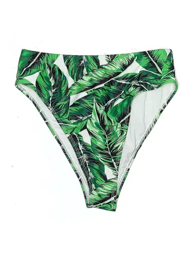Pre-owned Unbranded Swimsuit Bottoms In Green