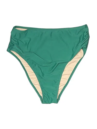 Pre-owned Unbranded Swimsuit Bottoms In Green