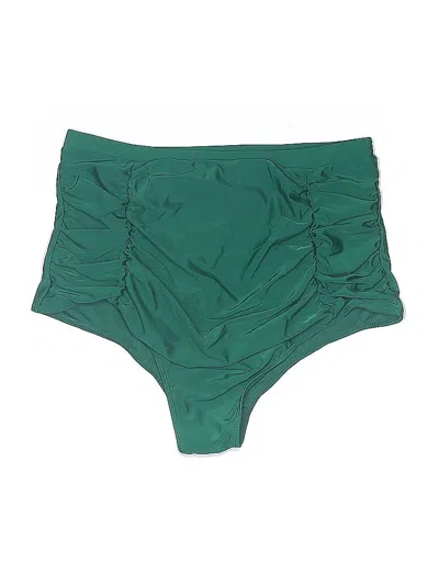 Pre-owned Unbranded Swimsuit Bottoms In Green