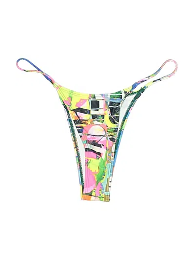 Pre-owned Unbranded Swimsuit Bottoms In Green