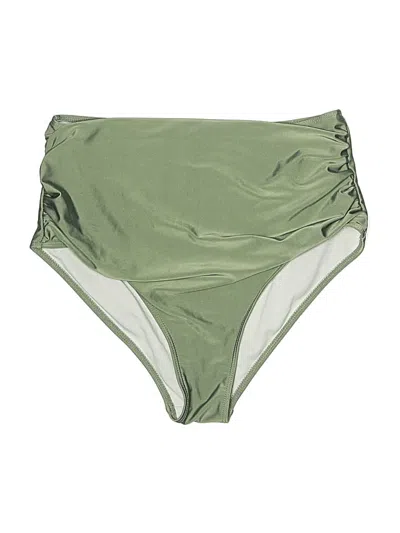 Pre-owned Unbranded Swimsuit Bottoms In Green