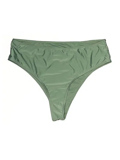 Pre-owned Unbranded Swimsuit Bottoms In Green
