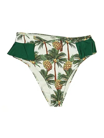 Pre-owned Unbranded Swimsuit Bottoms In Green