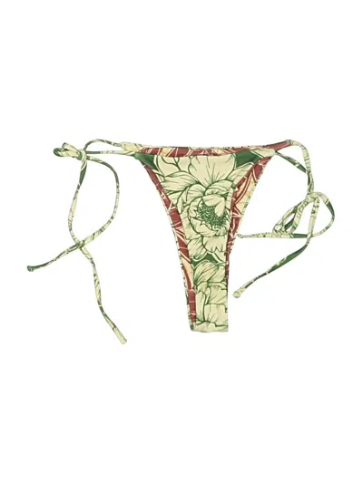 Pre-owned Unbranded Swimsuit Bottoms In Green