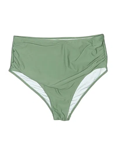 Pre-owned Unbranded Swimsuit Bottoms In Green