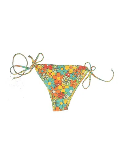 Pre-owned Unbranded Swimsuit Bottoms In Orange