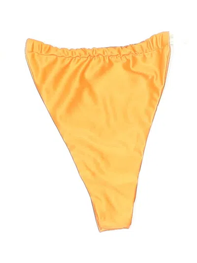 Pre-owned Unbranded Swimsuit Bottoms In Orange