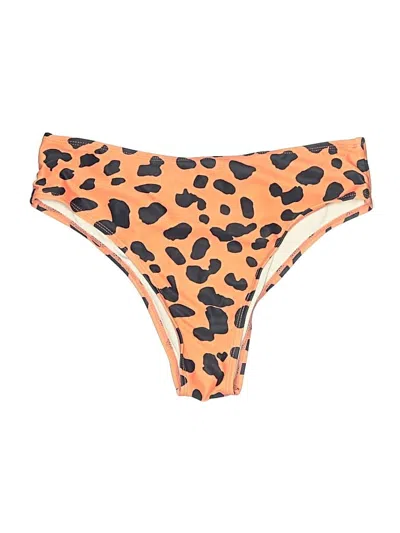 Pre-owned Unbranded Swimsuit Bottoms In Orange