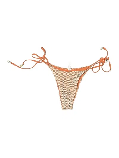 Pre-owned Unbranded Swimsuit Bottoms In Orange