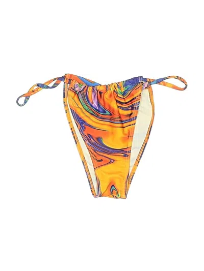 Pre-owned Unbranded Swimsuit Bottoms In Orange