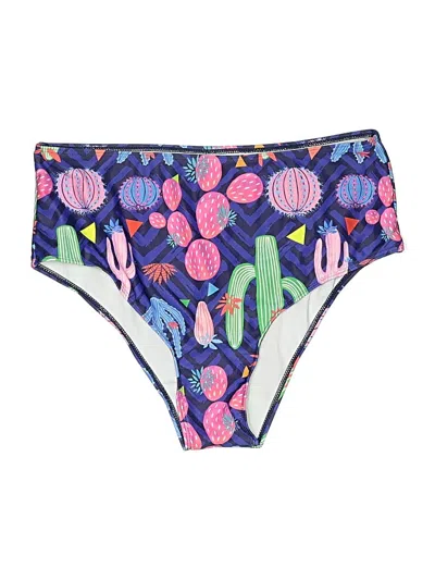 Pre-owned Unbranded Swimsuit Bottoms In Purple