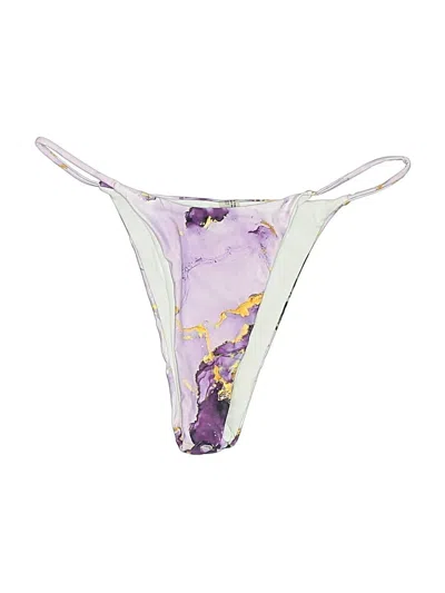 Pre-owned Unbranded Swimsuit Bottoms In Purple