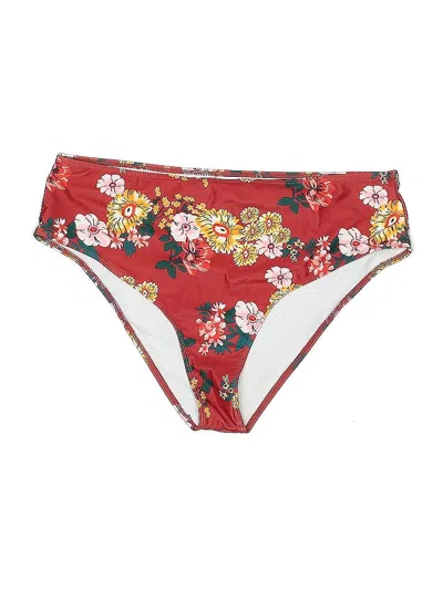 Pre-owned Unbranded Swimsuit Bottoms In Red