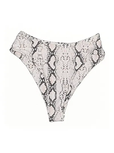 Pre-owned Unbranded Swimsuit Bottoms In Silver