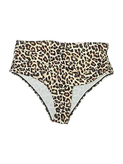 Pre-owned Unbranded Swimsuit Bottoms In Tan
