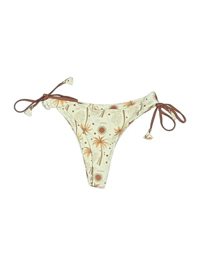 Pre-owned Unbranded Swimsuit Bottoms In Tan