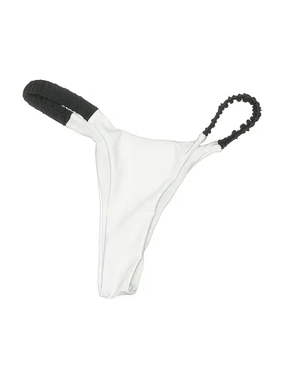 Pre-owned Unbranded Swimsuit Bottoms In White