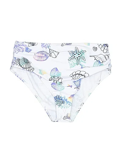 Pre-owned Unbranded Swimsuit Bottoms In White