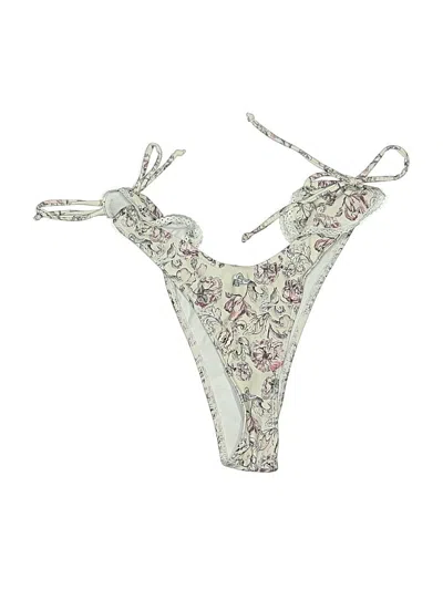 Pre-owned Unbranded Swimsuit Bottoms In White