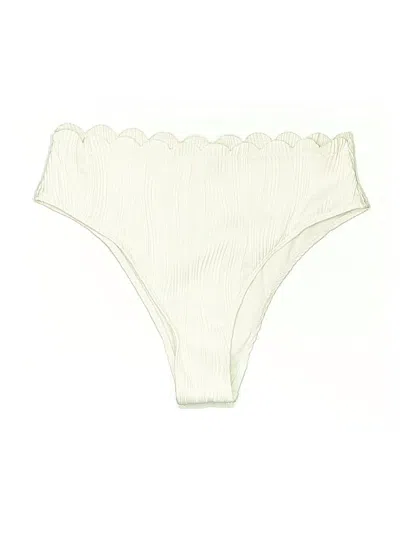 Pre-owned Unbranded Swimsuit Bottoms In White
