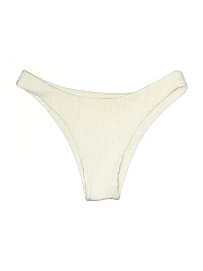 Pre-owned Unbranded Swimsuit Bottoms In White