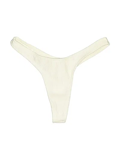 Pre-owned Unbranded Swimsuit Bottoms In White