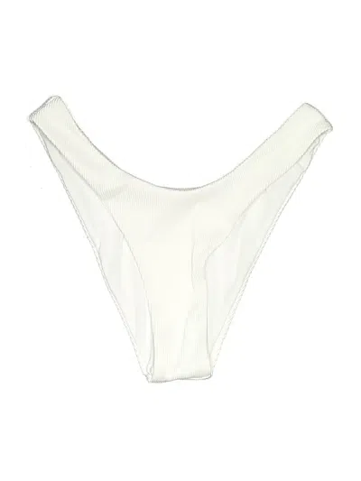 Pre-owned Unbranded Swimsuit Bottoms In White