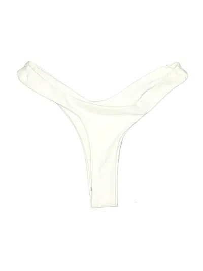 Pre-owned Unbranded Swimsuit Bottoms In White