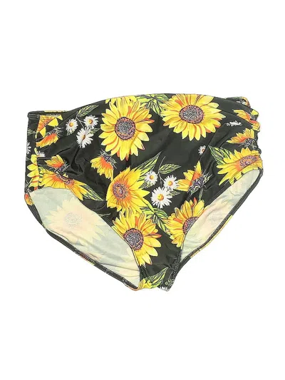 Pre-owned Unbranded Swimsuit Bottoms In Yellow