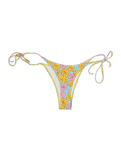 Pre-owned Unbranded Swimsuit Bottoms In Yellow