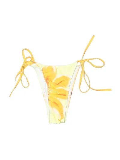 Pre-owned Unbranded Swimsuit Bottoms In Yellow