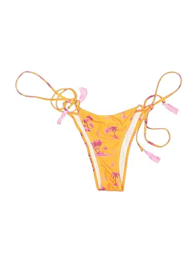 Pre-owned Unbranded Swimsuit Bottoms In Yellow
