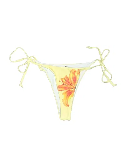 Pre-owned Unbranded Swimsuit Bottoms In Yellow
