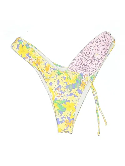 Pre-owned Unbranded Swimsuit Bottoms In Yellow