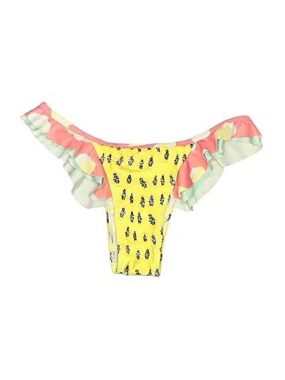 Pre-owned Unbranded Swimsuit Bottoms In Yellow