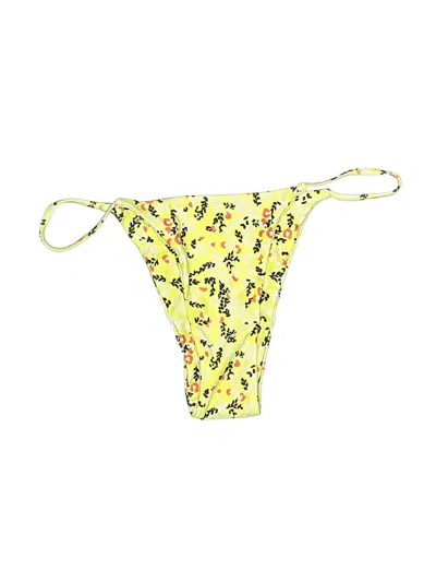 Pre-owned Unbranded Swimsuit Bottoms In Yellow