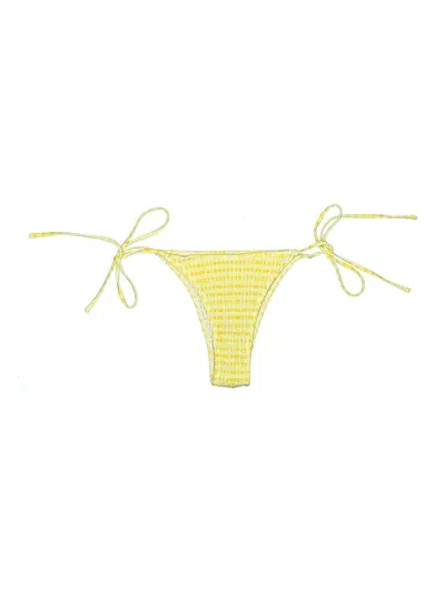Pre-owned Unbranded Swimsuit Bottoms In Yellow