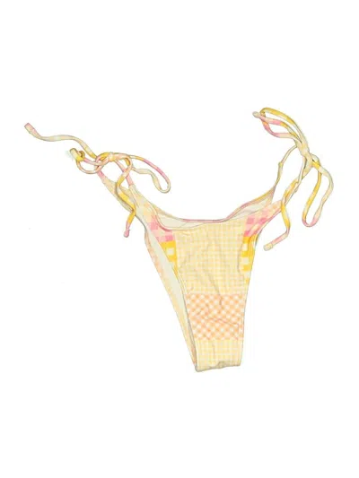Pre-owned Unbranded Swimsuit Bottoms In Yellow