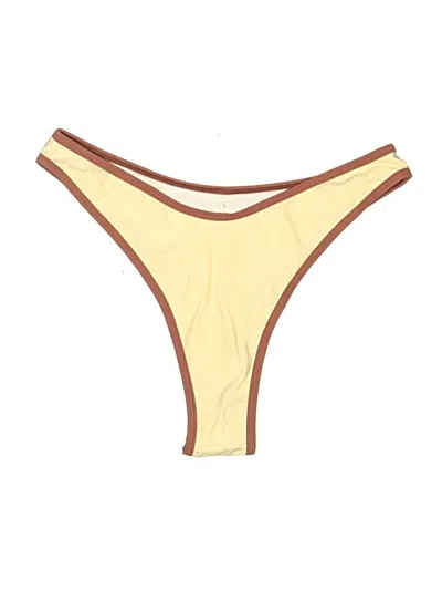 Pre-owned Unbranded Swimsuit Bottoms In Yellow