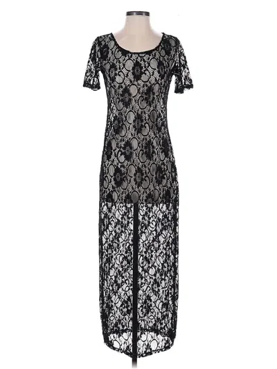 Pre-owned Unbranded Swimsuit Cover Up In Black