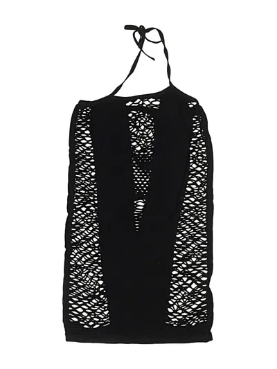 Pre-owned Unbranded Swimsuit Cover Up In Black