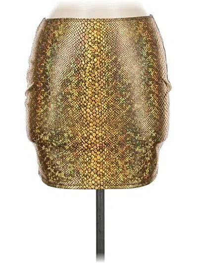 Pre-owned Unbranded Swimsuit Cover Up In Gold